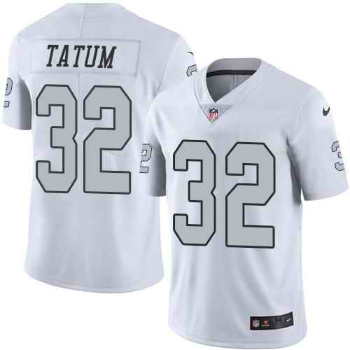Nike Raiders #32 Jack Tatum White Men's Stitched NFL Limited Rush Jersey