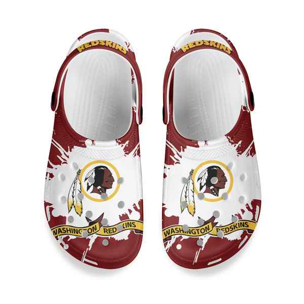 Women's Washington Football Team Bayaband Clog Shoes 001