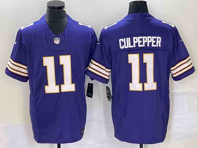 Men's Minnesota Vikings #11 Daunte Culpepper Purple 2023 F.U.S.E. Vapor Untouchable Limited Stitched Jersey