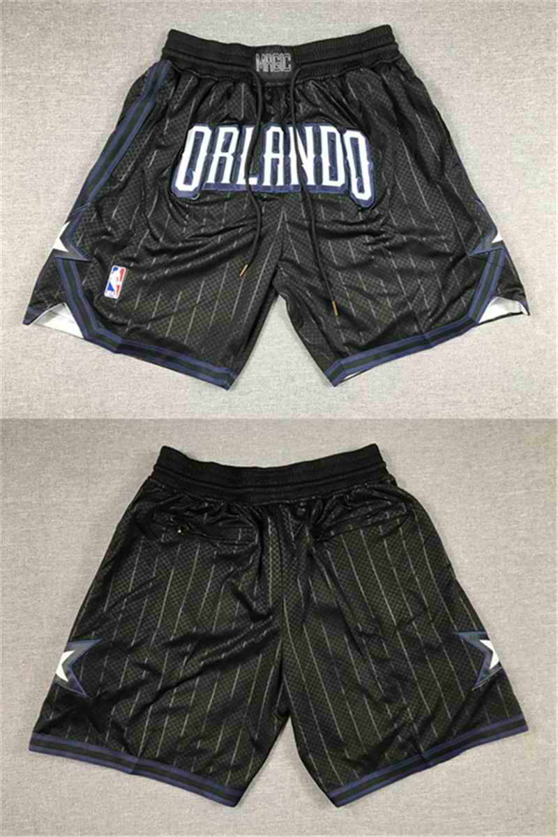Men's Orlando Magic Black Shorts(Run Small)