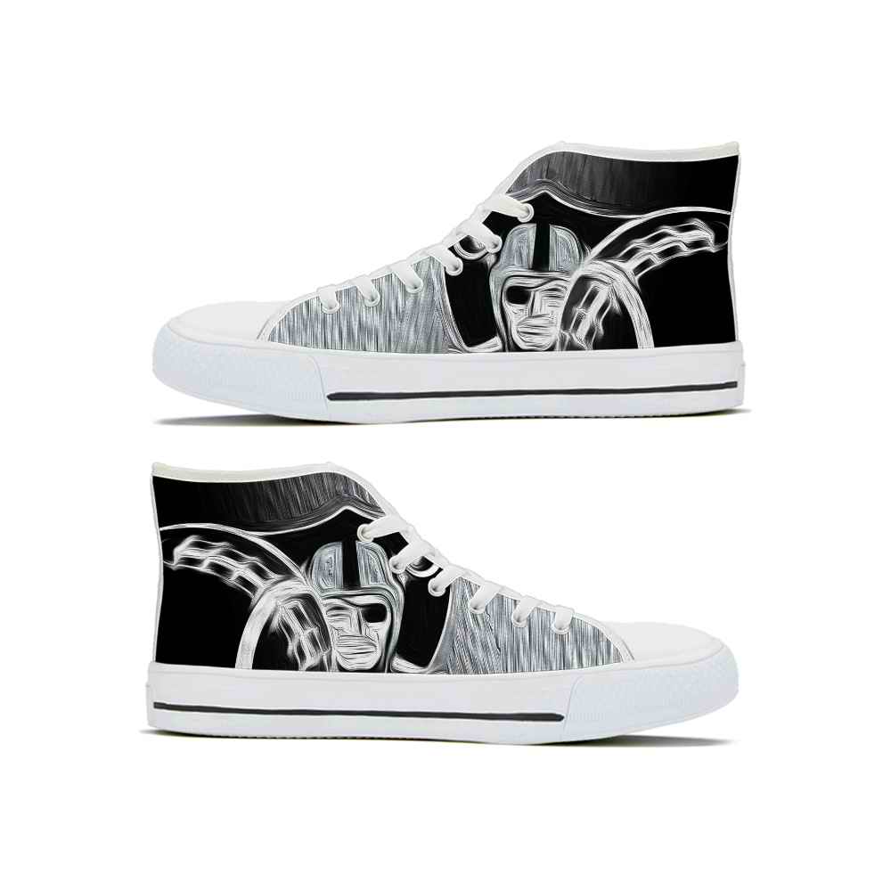 Men's Las Vegas Raiders High Top Canvas Sneakers 008