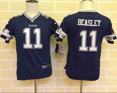 Nike Cowboys #11 Cole Beasley Navy Blue Team Color Youth Stitched NFL Elite Jersey