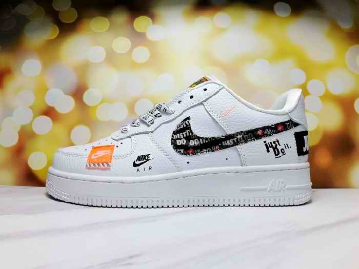 Men's Air Force 1 Low White/Black Shoes 0197