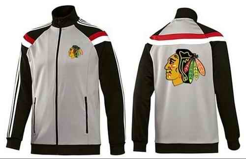 NHL Chicago Blackhawks Zip Jackets Grey