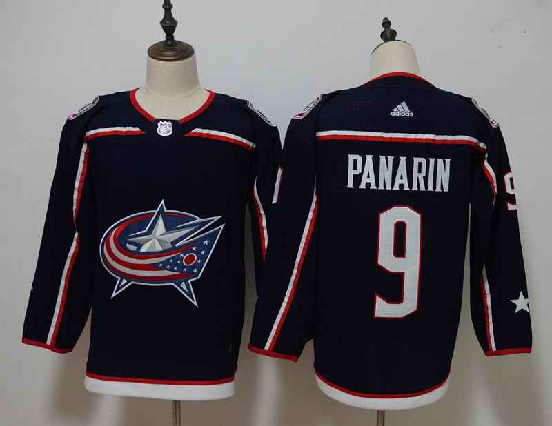 Men's Adidas Columbus Blue Jackets #9 Artemi Panarin Navy Stitched NHL Jersey