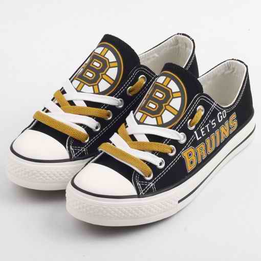 Women's Boston Bruins Repeat Print Low Top Sneakers 003