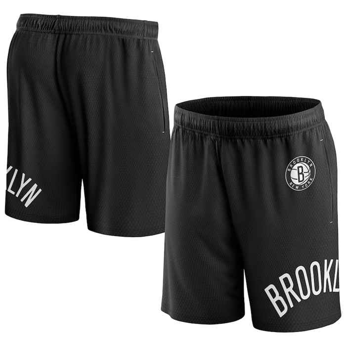 Men's Brooklyn Nets Black Free Throw Mesh Shorts