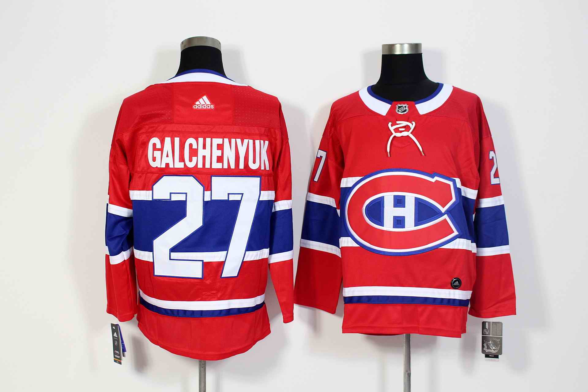 Men's Adidas Montreal Canadiens #27 Alex Galchenyuk Red Stitched NHL Jersey