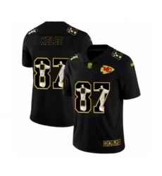 Men's Kansas City Chiefs #87 Travis Kelce 2020 Black Jesus Faith Edition Limited Stitched Jersey