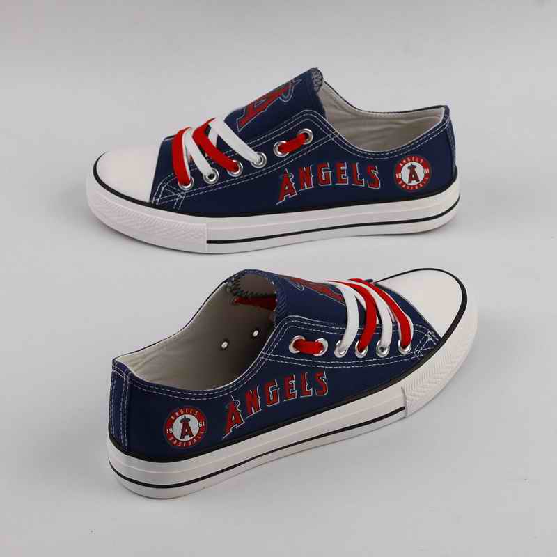 Women's Los Angeles Angels Repeat Print Low Top Sneakers 001
