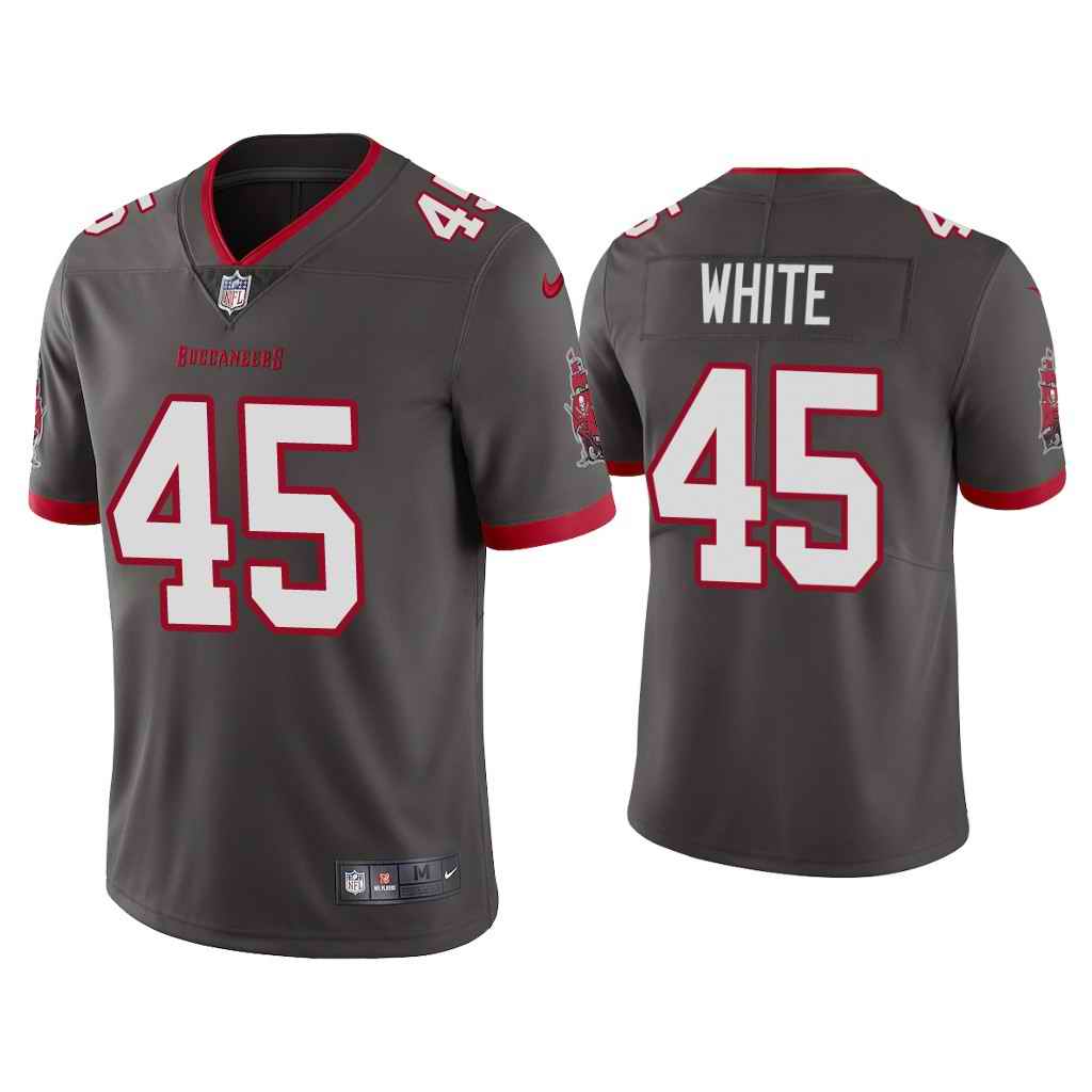 Youth Tampa Bay Buccaneers #45 Devin White New Grey Vapor Untouchable Limited Stitched Jersey