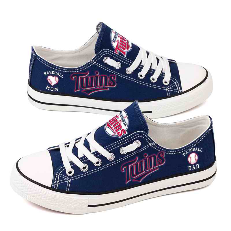 Women's Minnesota Twins Repeat Print Low Top Sneakers 003
