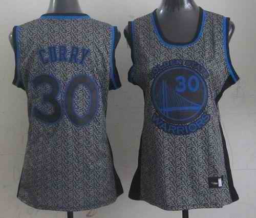 Warriors #30 Stephen Curry Grey Women's Static Fashion Stitched NBA Jersey