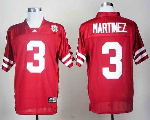 Cornhuskers #3 Taylor Martinez Red Stitched NCAA Jersey
