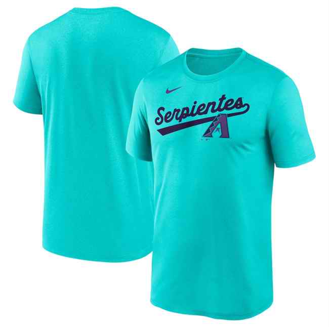 Men's Arizona Diamondbacks Teal 2025 City Connect Script Legend Performance T-Shirt