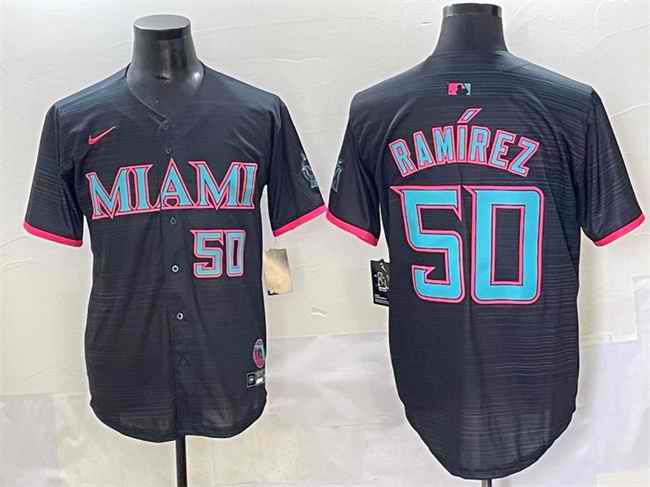 Men's Miami Marlins #50 Agust