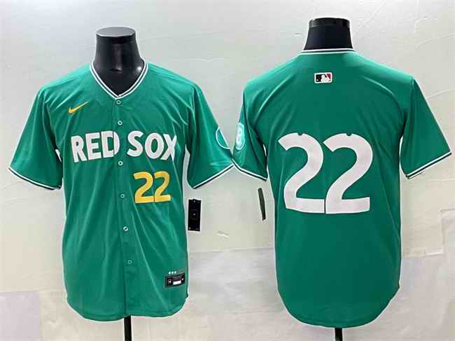 Men's Boston Red Sox #22 Garrett Whitlock Green 2025 City Connect Limited Stitched Baseball Jersey