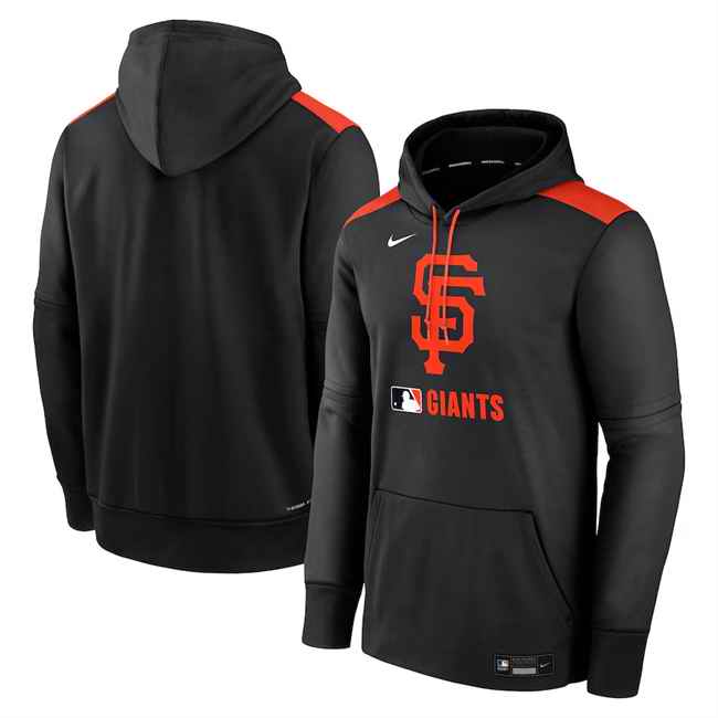Men's San Francisco Giants Black Collection Performance Pullover Hoodie