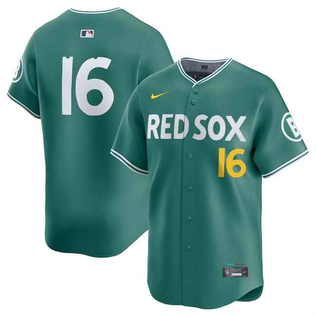 Men's Boston Red Sox #16 Jarren Duran Green 2025 City Connect Limited Stitched Baseball Jersey