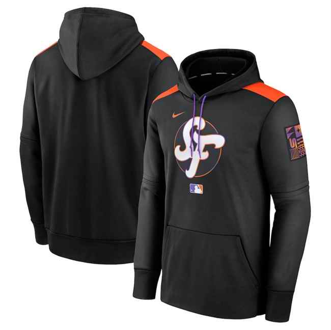 Men's San Francisco Giants Black 2025 City Connect Collection Performance Pullover Hoodie