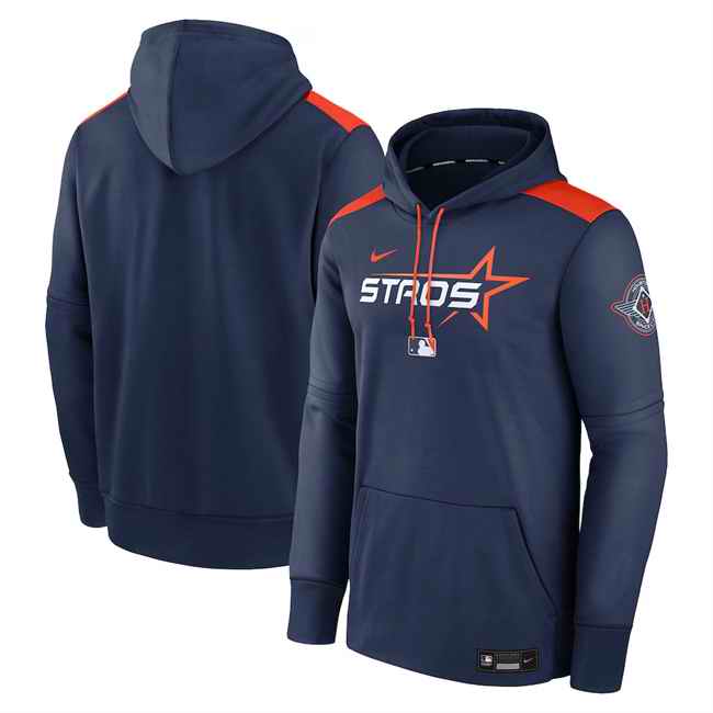 Men's Houston Astros Navy 2025 City Connect Collection Performance Pullover Hoodie