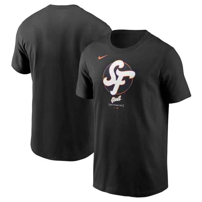 Men's San Francisco Giants Black 2025 City Connect Large Logo T-Shirt