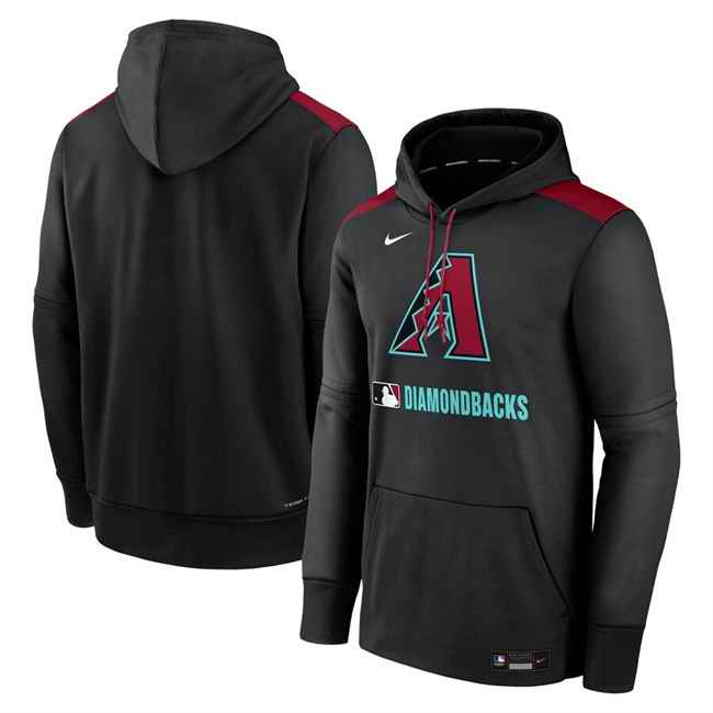 Men's Arizona Diamondbacks Black Collection Performance Pullover Hoodie