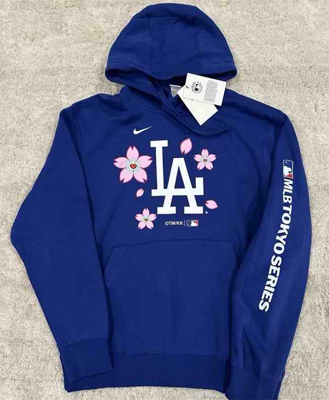 Men's Los Angeles Dodgers Royal 2025 Tokyo Series Pullover Hoodie