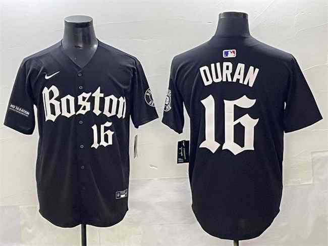 Men's Boston Red Sox #16 Jarren Duran Black Gothic Vapor Limited Stitched Baseball Jersey
