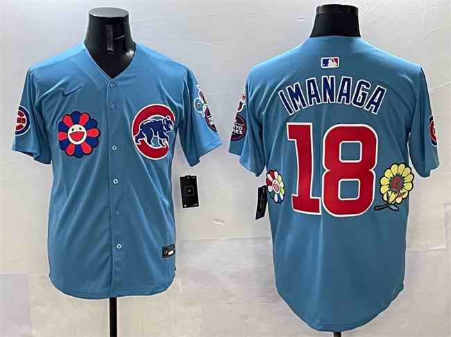 Men's Chicago Cubs #18 Sh