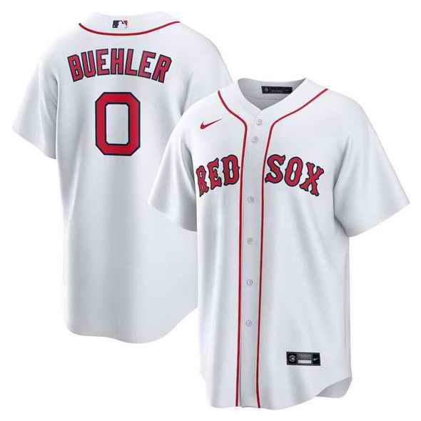 Men's Boston Red Sox #0 Walker Buehler White 2025 Cool Base Stitched Baseball Jersey