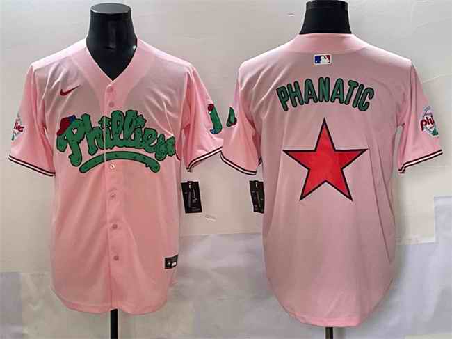 Men's Philadelphia Phillies Pink Phanatic Limited Stitched Jersey