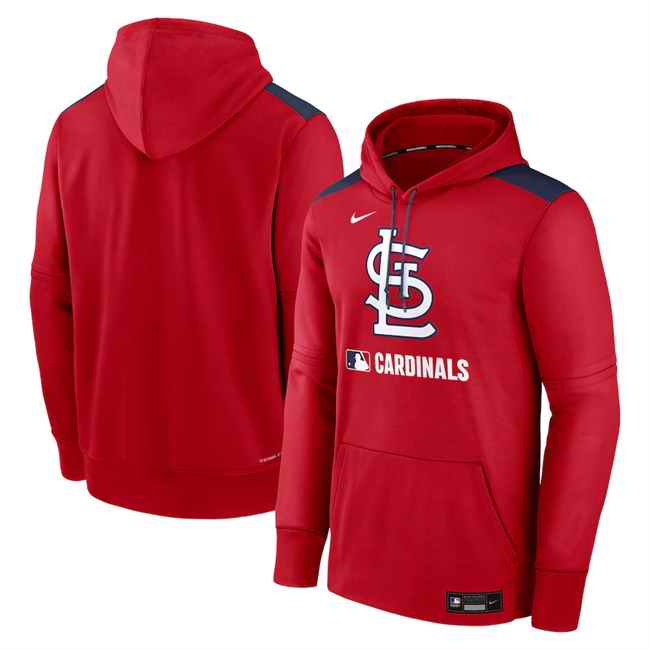 Men's St. Louis Cardinals Red Collection Performance Pullover Hoodie