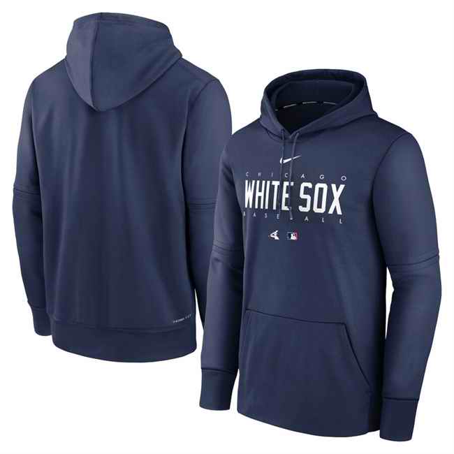 Men's Chicago White Sox Navy Collection Pre Game Therma Hoodie