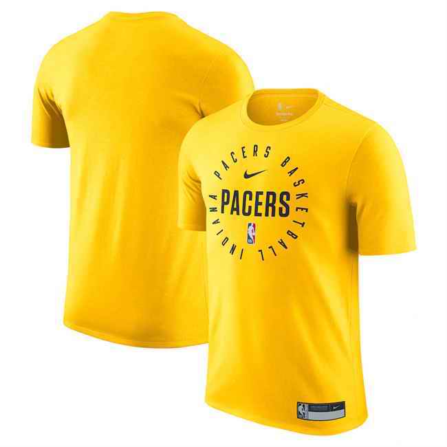 Men's Indiana Pacers Gold 2024/25 Legend On-Court Practice Performance T-Shirt