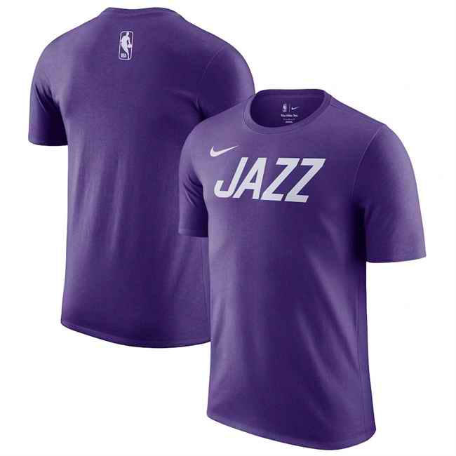 Men's Utah Jazz Purple 2024/25 City Edition Essential Logo T-Shirt