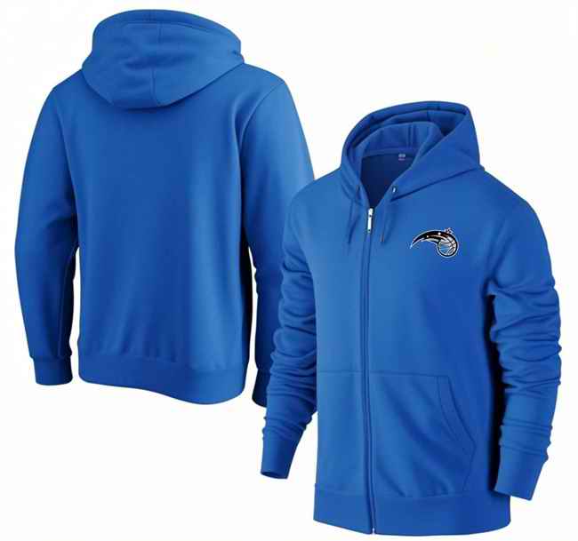 Men's Orlando Magic Blue Primary Logo Full-Zip Hoodie