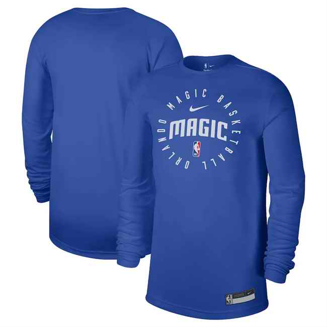 Men's Orlando Magic Blue 2024/25 Legend On-Court Practice Long Sleeve T-Shirt