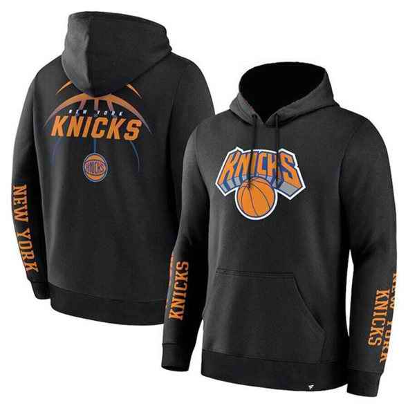 Men's New York Knicks Black Guard Pullover Hoodie
