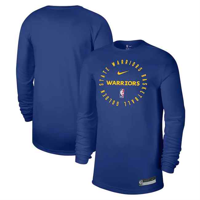 Men's Golden State Warriors Royal 2024/25 Legend On-Court Practice Long Sleeve T-Shirt