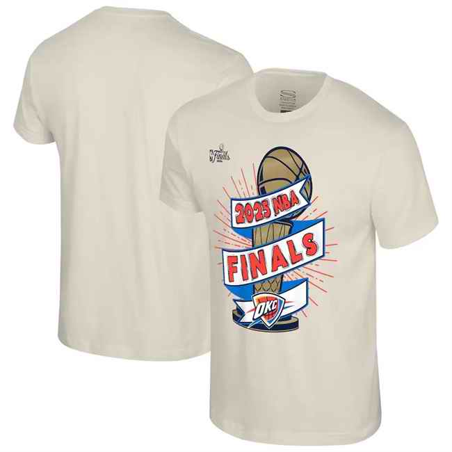 Men's Oklahoma City Thunder Cream 2025 Finals Stadium Essentials  Clutch T-Shirt