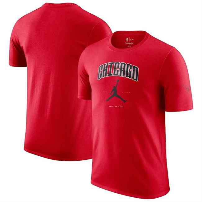 Men's Chicago Bulls Red Essential Cities T-Shirt