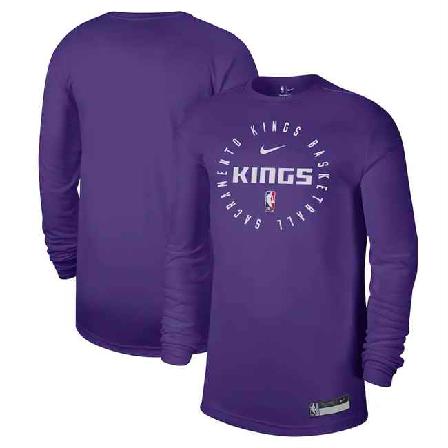 Men's Sacramento Kings Purple 2024/25 Legend On-Court Practice Long Sleeve T-Shirt