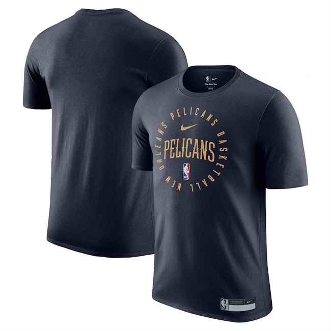 Men's New Orleans Pelicans Navy 2024/25 Legend On-Court Practice Performance T-Shirt