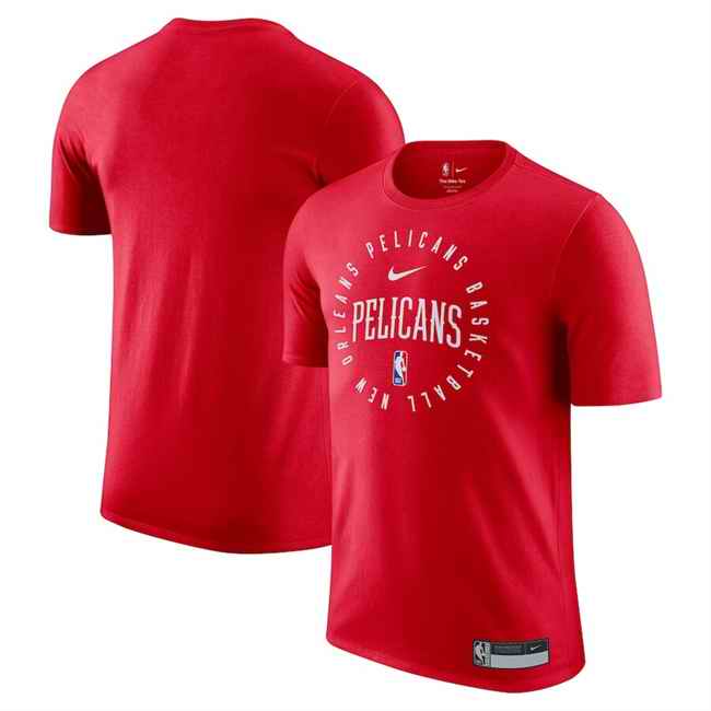 Men's New Orleans Pelicans Red 2024/25 Legend On-Court Practice Performance T-Shirt