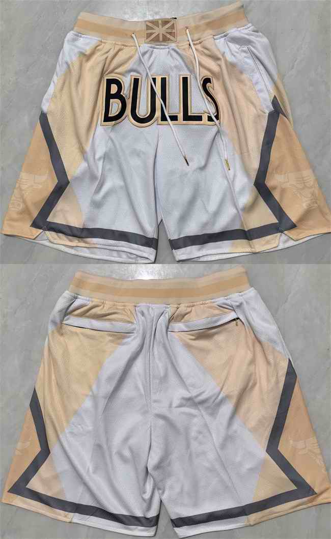 Men's Chicago Bulls White City Edition Shorts (Run Small)