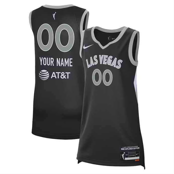 Men's Las Vegas Aces Active Player Custom Black Stitched Basketball Jersey