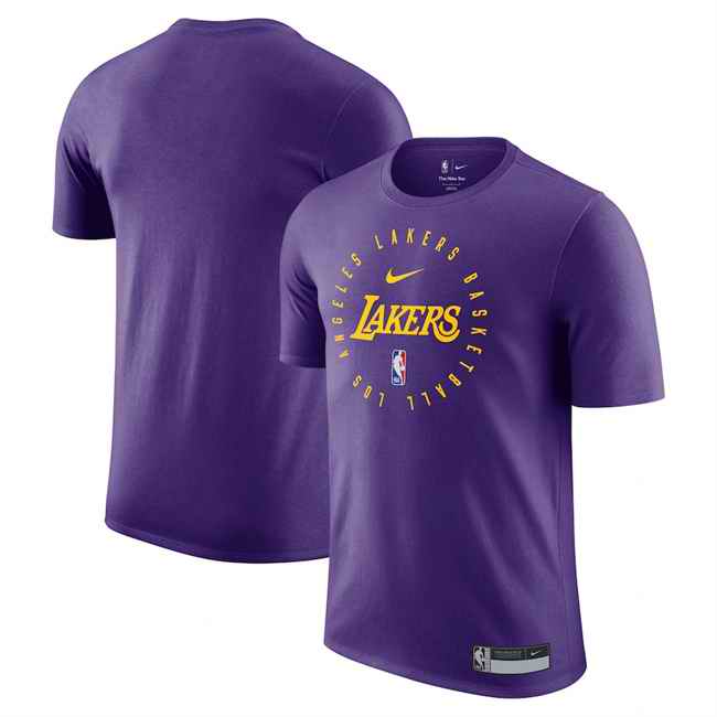 Men's Los Angeles Lakers Purple 2024/25 Legend On-Court Practice Performance T-Shirt