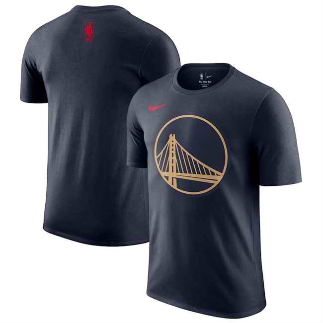 Men's Golden State Warriors Navy 2024/25 City Edition Essential Logo T-Shirt