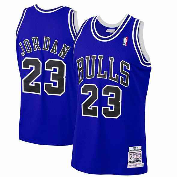 Men's Chicago Bulls #23 Michael Jordan Royal Stitched Basketball Jersey